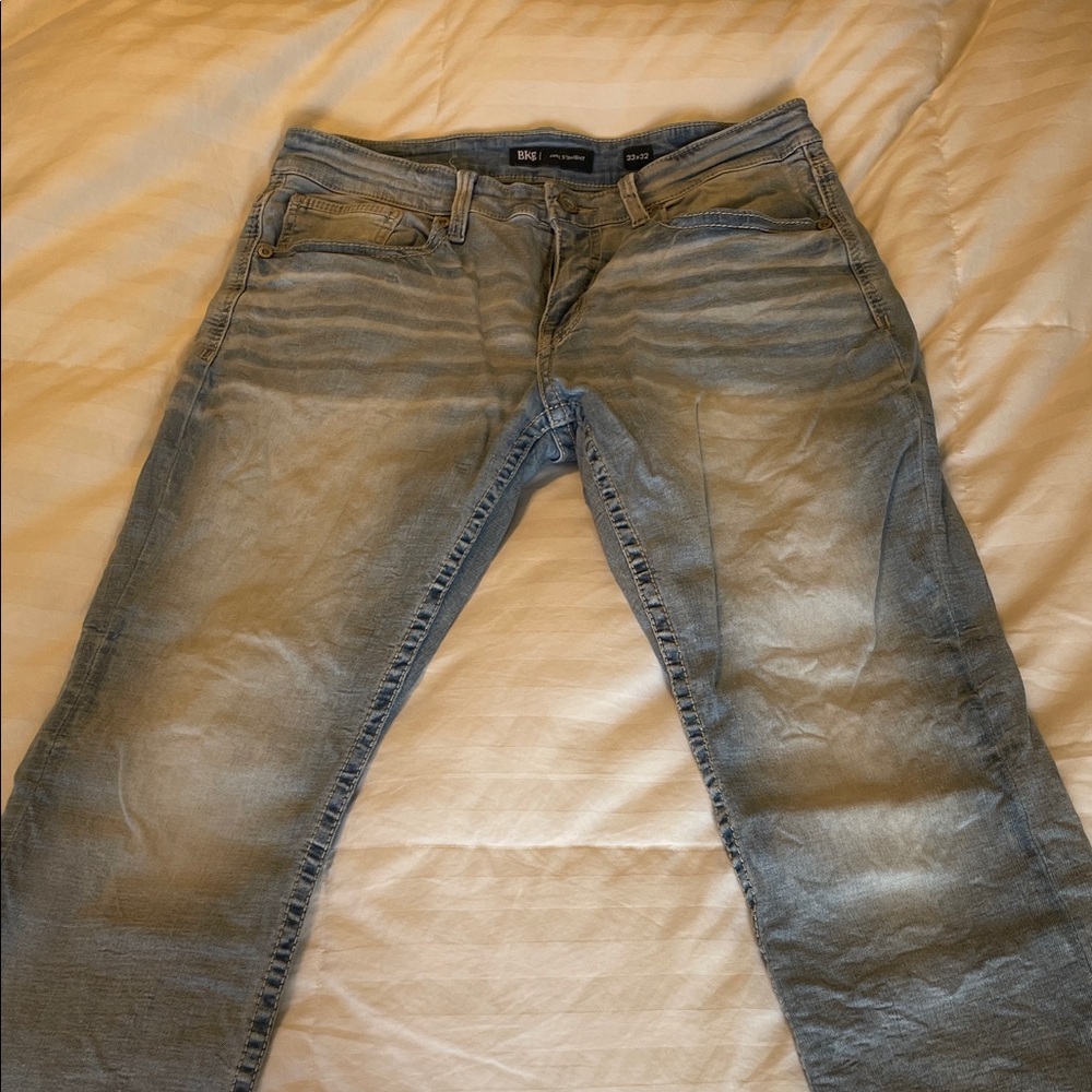 BKE Light Blue Straight Jeans
